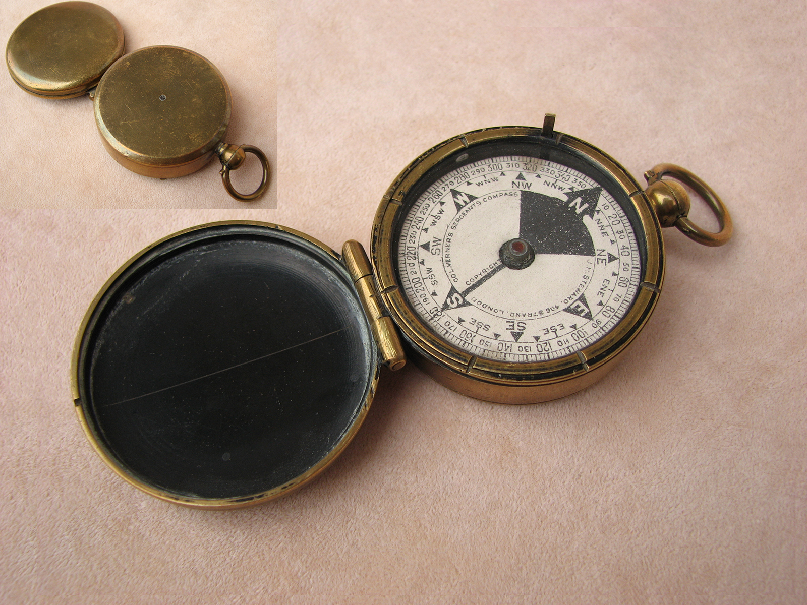 Col. Verner's Sergeant's compass by J. H. Steward, circa 1895
